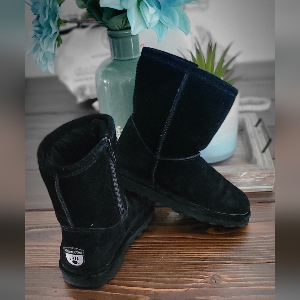 Bearpaw black boots Sz 12 Toddler Read Post - Picture 3 of 8